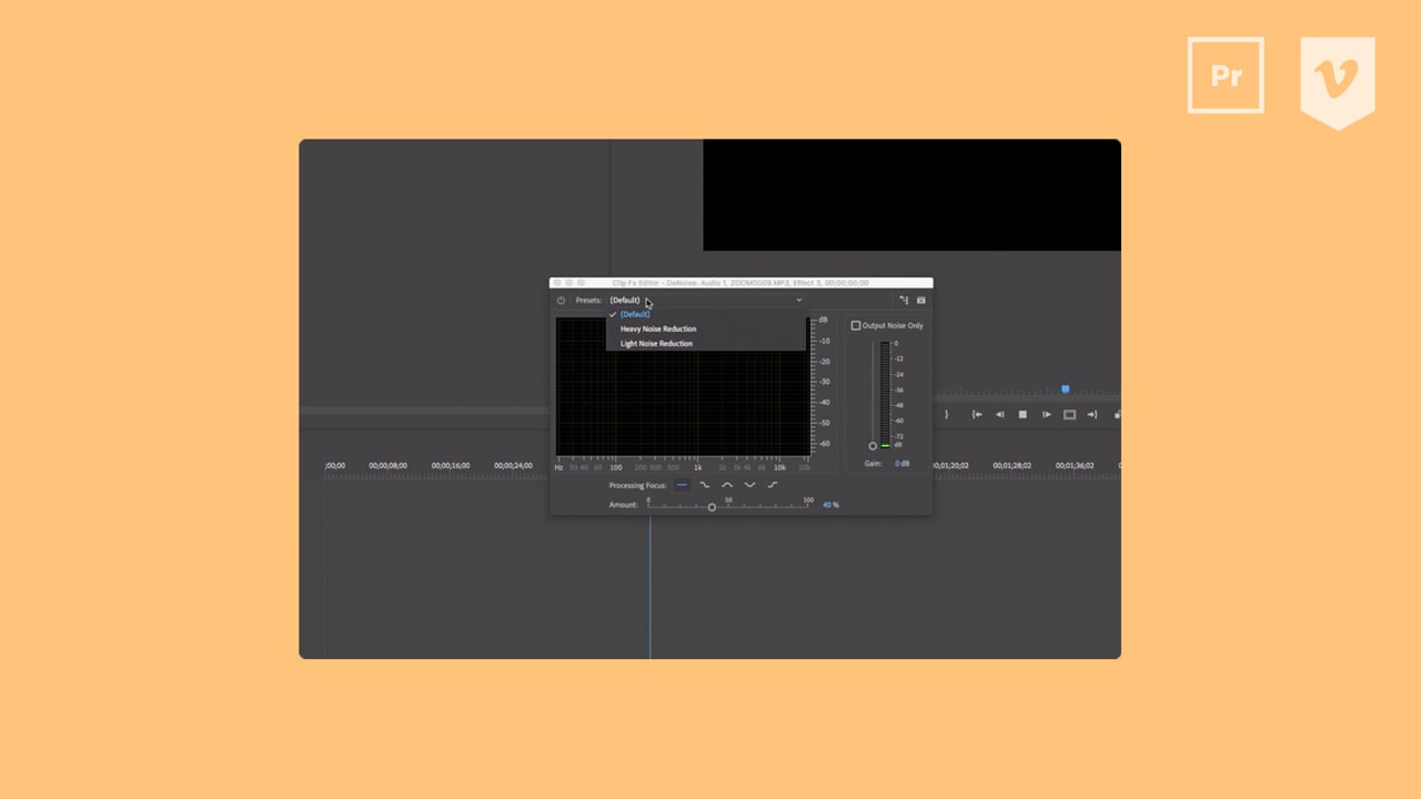 video noise reduction in adobe premiere