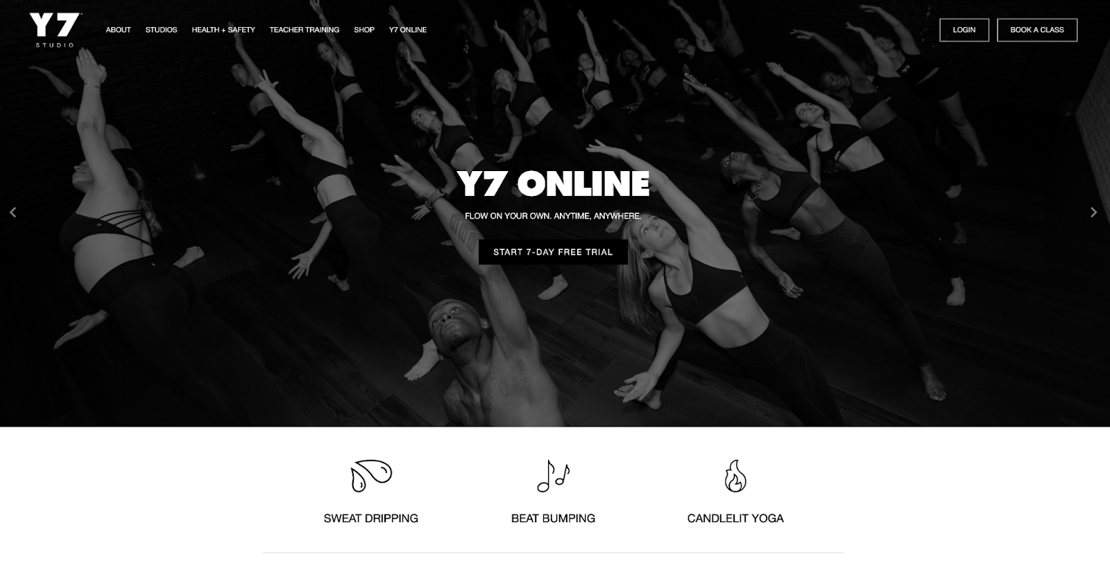 Y7 Studio homepage