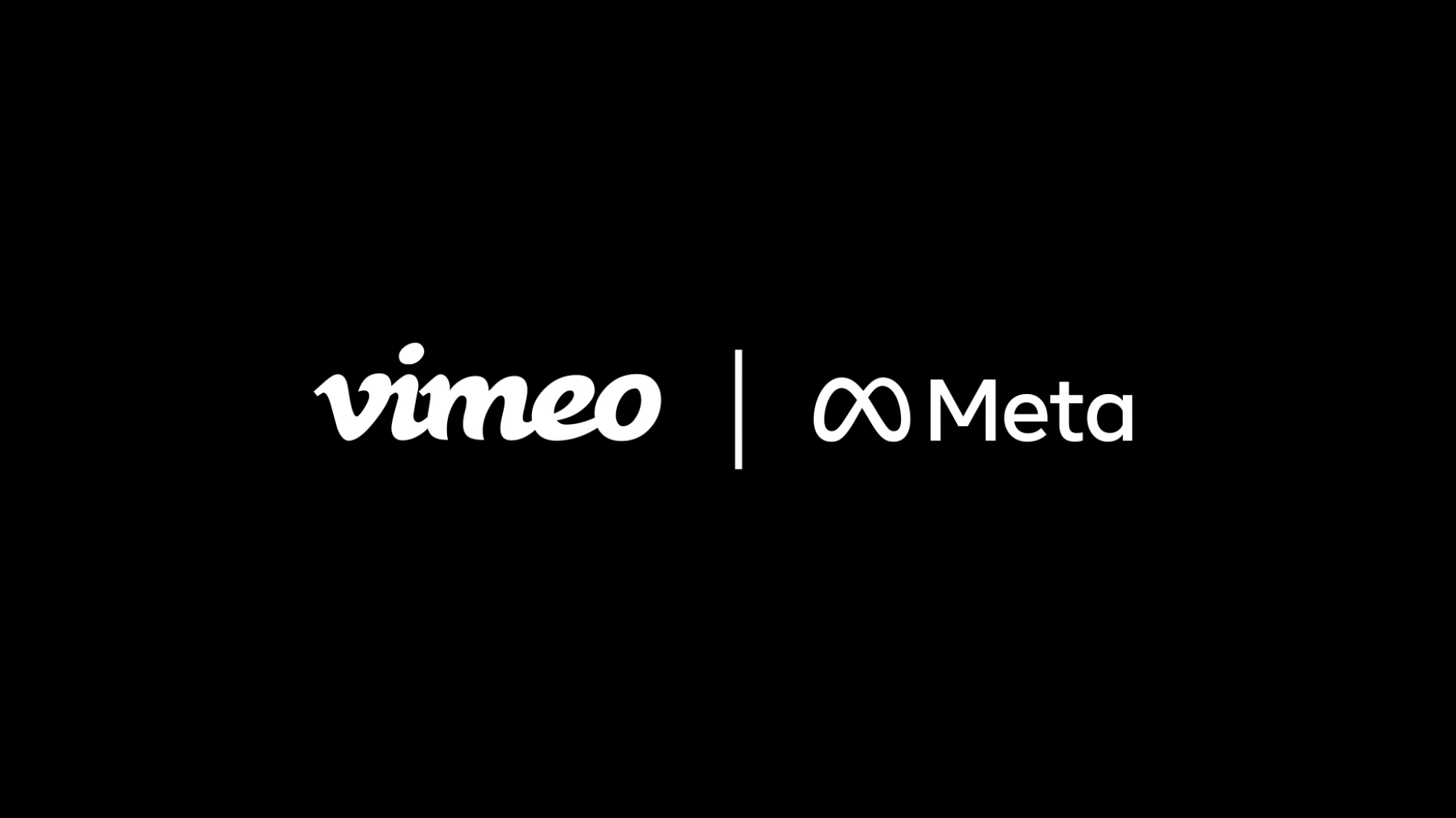 Vimeo logo and Meta logo